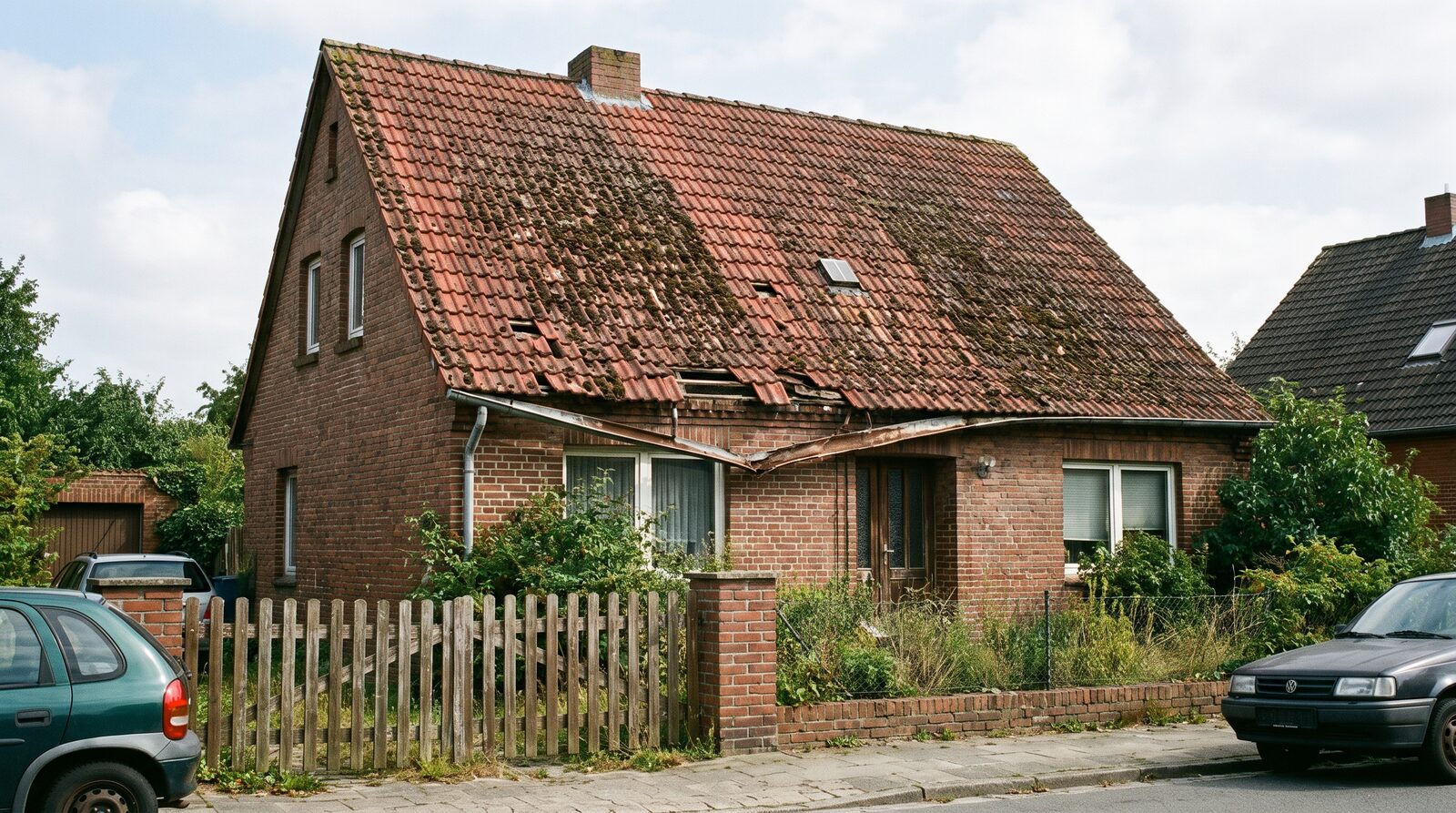 Dach vor der Sanierung