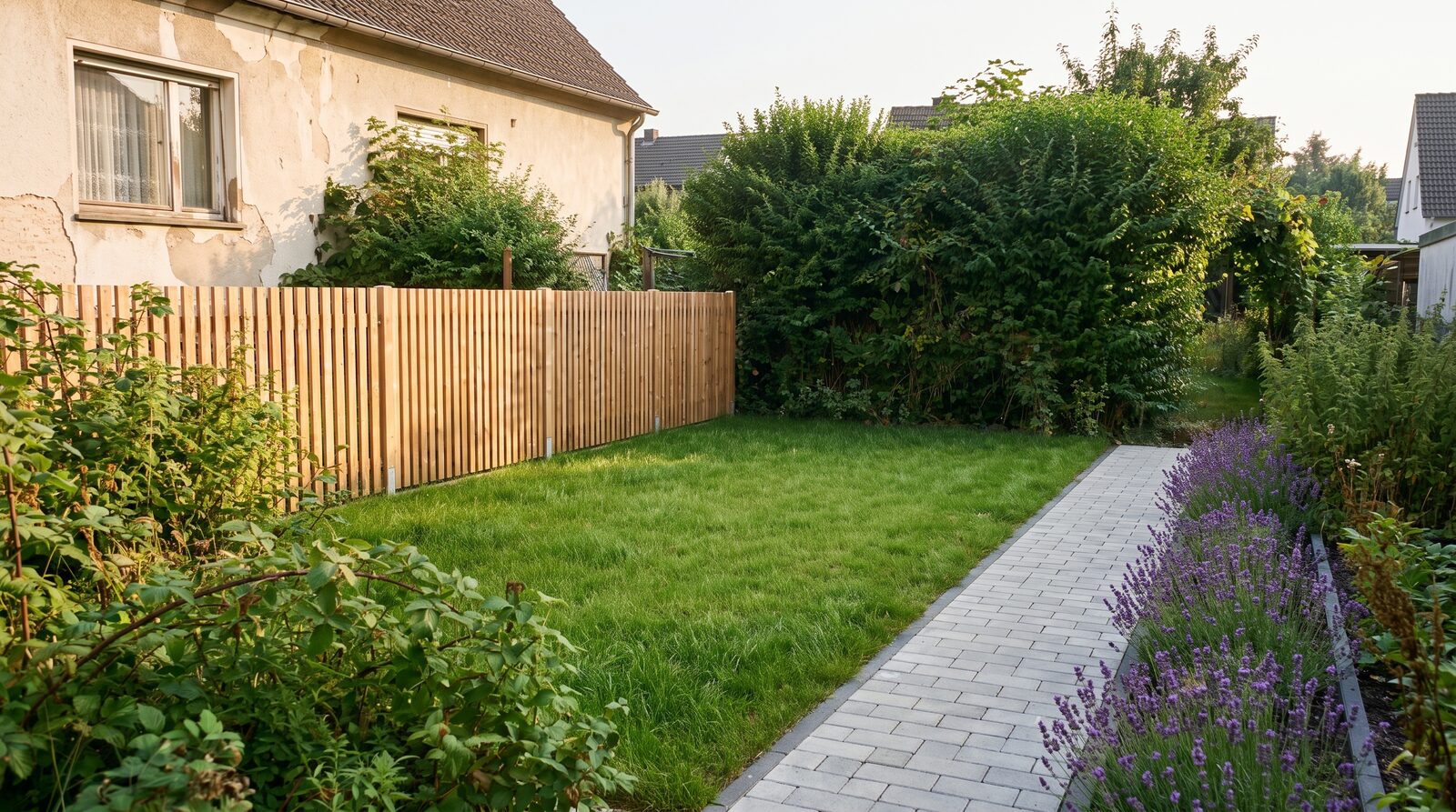 Garten nach der Umgestaltung