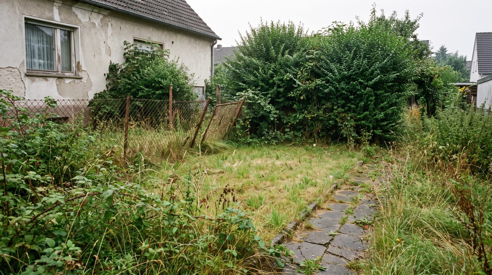 Garten vor der Umgestaltung