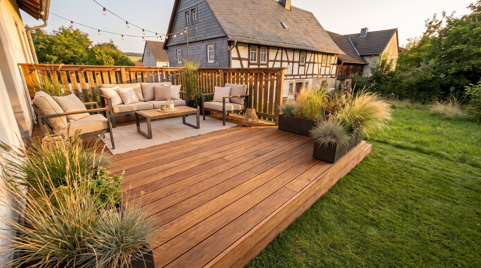 Terrasse nach dem Neubau
