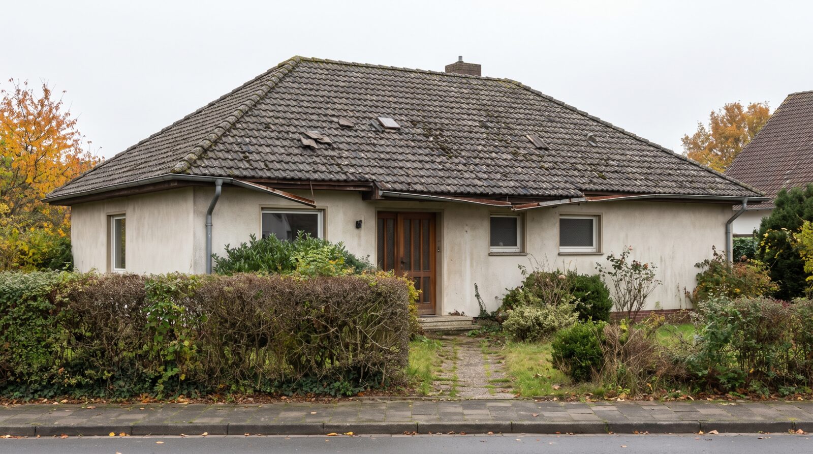 Walmdach vor der Neueindeckung